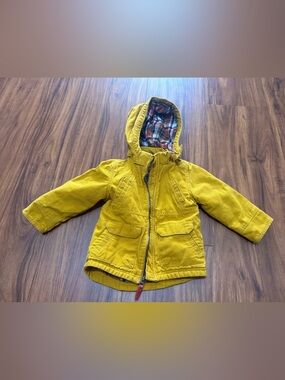 Oshkosh Genuine Kids Plaid Lined Cotton Jacket with Hood 18mo